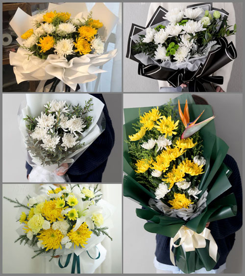 广东肇庆市鼎湖区凤凰镇白石坑村白事花束代送